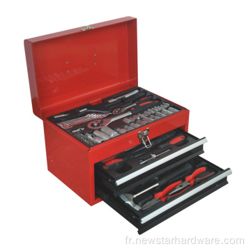 Ensemble d&#39;outils de boîte métallique portable 69pcs